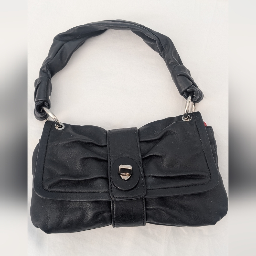 Coach Vintage‎ Small Black Baguette Flap Shoulder bag